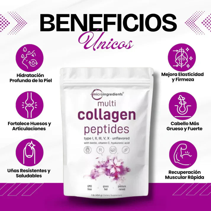 Microingredients® | Multi Colágeno Peptides Premium 🌿